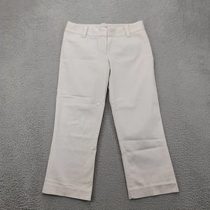 J.Crew Pants Womens 2 Tan Stretch City Fit Capri Mid Rise Straight‎